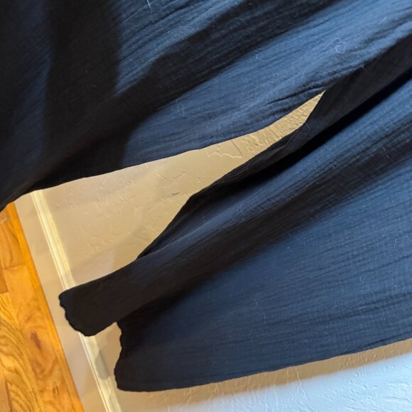 NWT L*Space Black Cotton Button Front Stacie Jumper – Women’s S - Picture 3 of 8